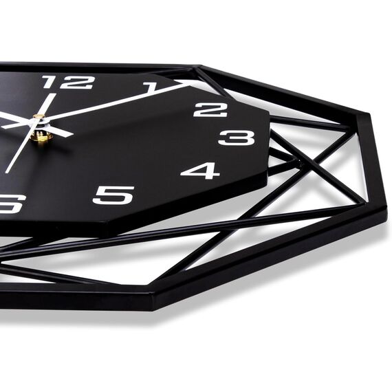 VIVILINEN Große Wanduhr Ohne Tickgeräusche 20 Zoll Wanduhr aus Metall im Vintage-Stil Quarzuhr Batteriebetriebene Uhr Lautlos für Wohnzimmer Schlafzimmer Küche Dekoration 50x50cm