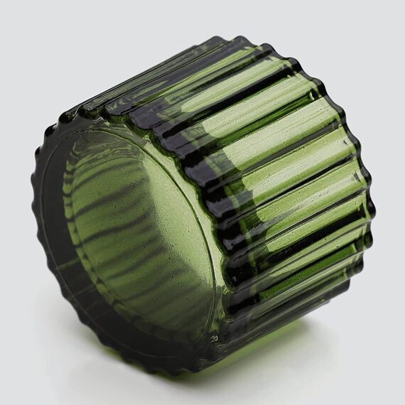 Vohocandle Grüner Teelichthalter, 12er-Set, Kerzenhalter aus Glas für Hochzeitstischdekoration, Teelichter, Kerzenhalter für Heimdekoration