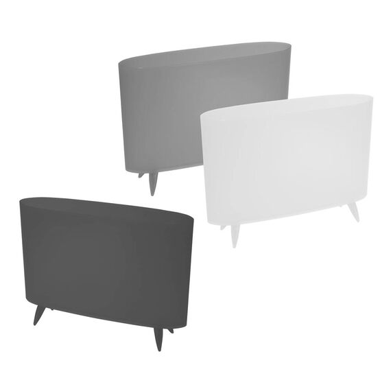 Koziol Zeitungsständer Milano, Kunststoff, transparent klar, 12 x 45,7 x 31,5 cm