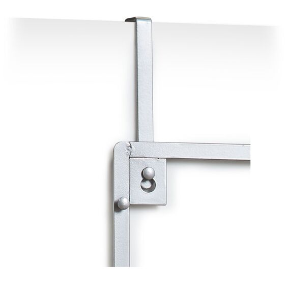 Zeller Wand/Tür-Magazinhalter, Mesh, Metall, grau, 35.5x9x85.5 cm, 17755