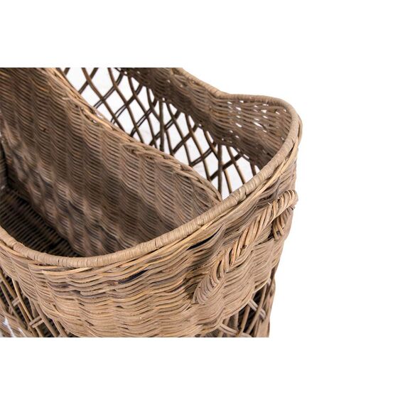 Zeitschriftenhalter Magazine Rattan Zeitung Zeitungskorb (Magazine)