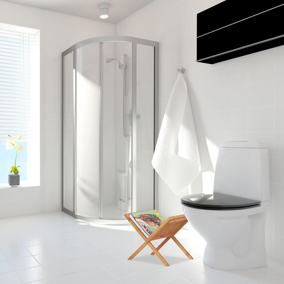 Relaxdays Zeitungsständer Bambus, Ablage, Sammler, Tragegriffe, handlich, platzsparend, stehend, din a4, din a5, natur