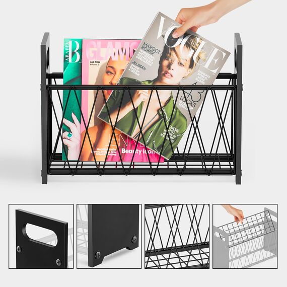 XINGDOZ Moderner Zeitungsständer Vielseitiger Zeitschriftensammler PraktischerZeitschriftenhalter Robust und Langlebig für Büro, Zuhause und Wohnzimmer