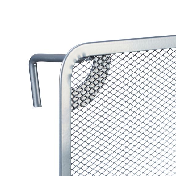 Relaxdays Zeitschriftenhalter Wand, Zeitungsablage hängend, Wandkorb, HBT 28x35,5x10 cm, Magazinhalter, Metall, Silber