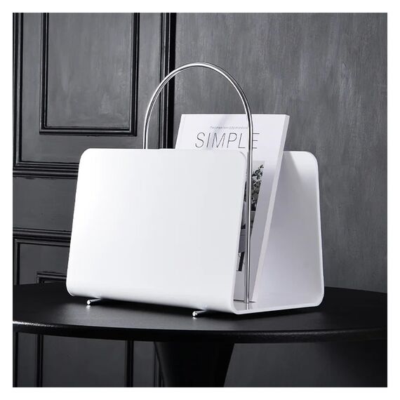 GXMDSGZ ZeitungsstäNder Schreibtischregal, Zeitschriftenständer, kleines bodenstehendes Wohnzimmer, Schlafzimmer, dekoratives Bücher- und Zeitungsregal Zum Organisieren(Porcelain)