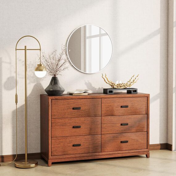 BEAUTYPEAK 50 cm Runder Spiegel in Weiß, Bruchsicherer Wandspiegel mit Aluminiumrahmen, Badezimmer Spiegel zum Aufhängen und Anlehnen, Rund Wandspiegel für Schlafzimmer, Bad, Wohnzimmer