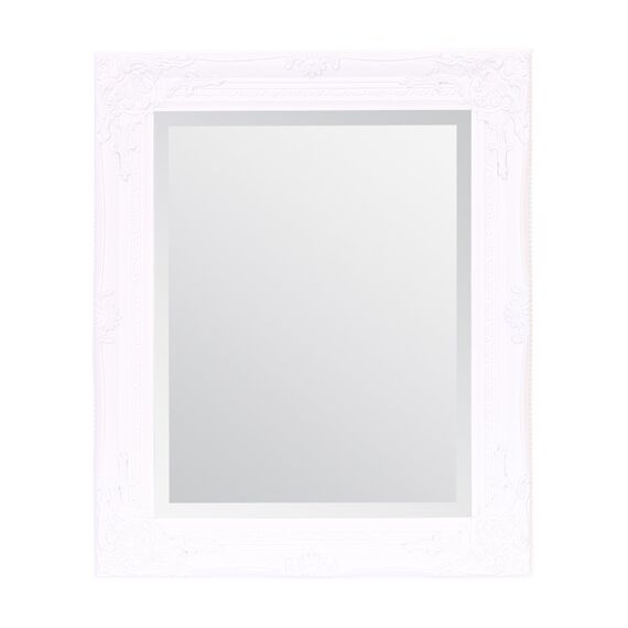 Select Mirrors Rhone Wandspiegel Wandspiegel Vintage Barock Antik 50 x 60 cm (Weiß Matt)
