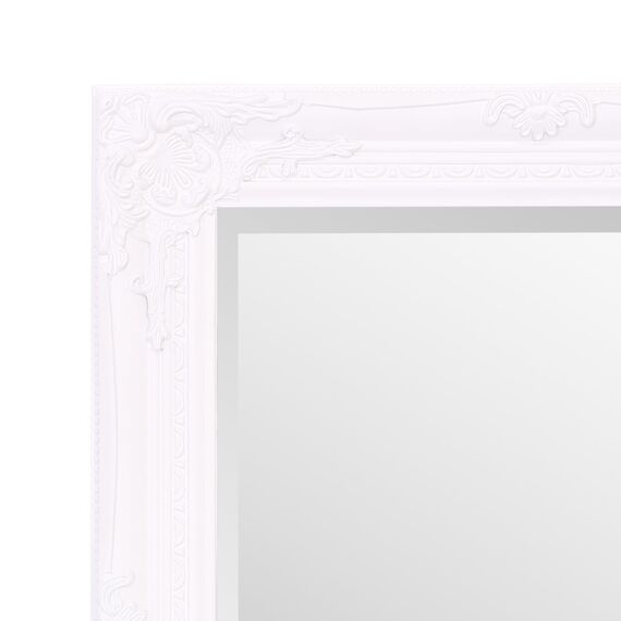 Select Mirrors Rhone Wandspiegel Wandspiegel Vintage Barock Antik 50 x 60 cm (Weiß Matt)