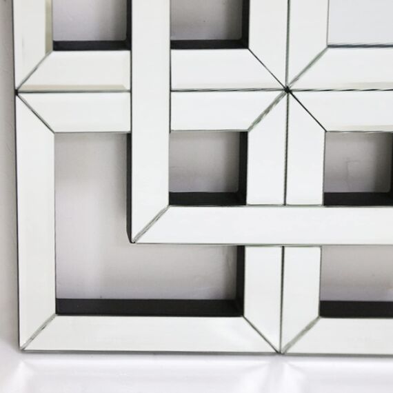 Artloge Dekorative Wandspiegel Aesthetic Flurspiegel 100×70cm, Rechteckiger Spiegel mit Metall Haken, Hochwertiger Badspiegel für Badezimmer Wohnzimmer Schlafzimmer