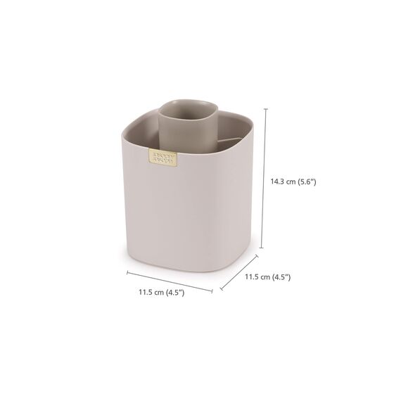 Joseph Joseph Viva - Gestufter Make-up-Pinseltopf Veranstalter mit Unterteilungen für Pinsel, Eyeliner, Lippenstifte, Mascara Lagerung, Brush Pot