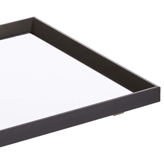 Amazon Basics Rechteckiger Wandspiegel Wandmontage, 40.6 x 50.8 cm, spitzer Rand, Schwarz