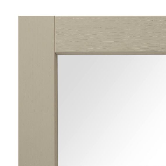 ARHome Quadratischer Wandspiegel, 60 x 60 cm, Taubengrau, Spiegel, Made in Italy