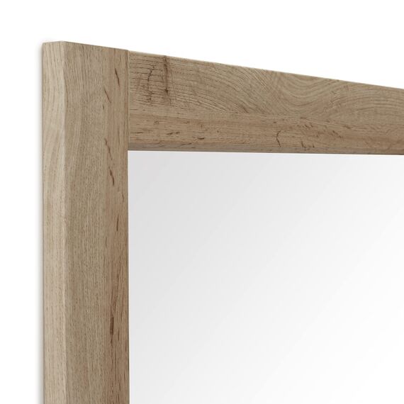 ARHome Bodenspiegel, 160 x 60 cm, Rustikale Eiche, Wandspiegel, Made in Italy