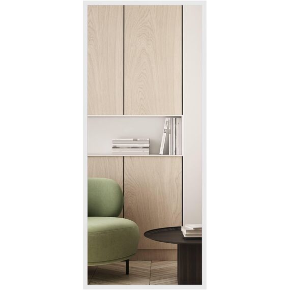 nielsen HOME Wandspiegel, 50 x 70 cm, Holz (MDF), Weiß, Spiegel für alle Wohnbereiche, Hoch- & Querformat, anpassbare Aufhänger, Oslo