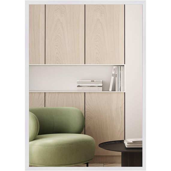 nielsen HOME Wandspiegel, 50 x 150 cm, Holz (MDF), Weiß, Ganzkörperspiegel für alle Wohnbereiche, Hoch- & Querformat, anpassbare Aufhänger, Oslo