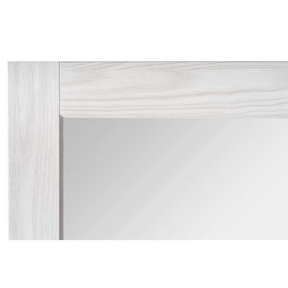 ARHome Quadratischer Wandspiegel, 60 x 60 cm, Esche Weiße, Spiegel, Made in Italy