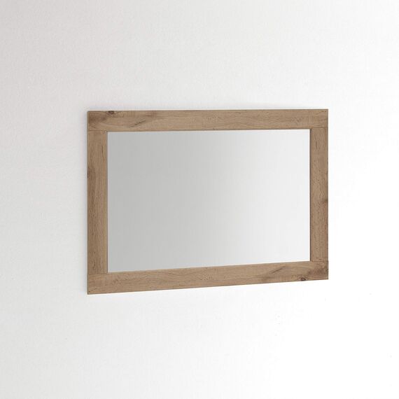 ARHome Wandspiegel, 90 x 60 cm, Rustikale Eiche, Spiegel, Made in Italy