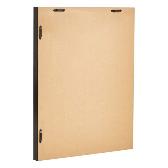 Amazon Basics Rechteckiger Wandspiegel Wandmontage, 40.6 x 50.8 cm, spitzer Rand, Schwarz