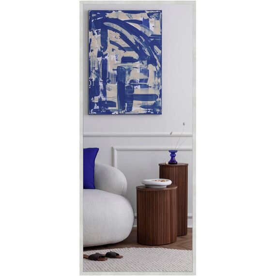 nielsen HOME Wandspiegel, 70 x 170 cm, Aluminium, Silber matt, Ganzkörperspiegel für alle Wohnbereiche, Hoch- & Querformat, anpassbare Aufhänger, Star