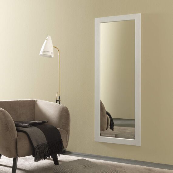 ARHome Bodenspiegel, 160 x 60 cm, Esche Weiß, Wandspiegel, Made in Italy