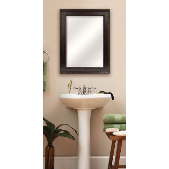 MCS 20676 Abgeschrägter Spiegel mit 54,5 x 70,5 cm Rahmen, Bronze