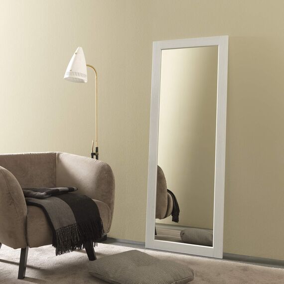 ARHome Bodenspiegel, 160 x 60 cm, Esche Weiß, Wandspiegel, Made in Italy