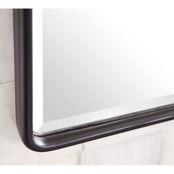 TEHOME 50,8 x 76,2 cm Pivot Rechteck Badezimmerspiegel Öl eingerieben Bronze Metall gerahmt Kippen abgeschrägte Schminkspiegel für Wand