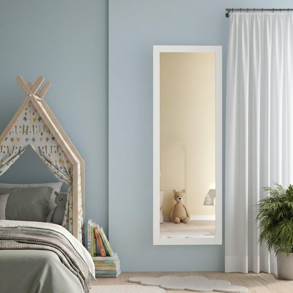 ARHome Wandspiegel, Smart, 140 x 50 cm, Weiß, Spiegel, Made in Italy