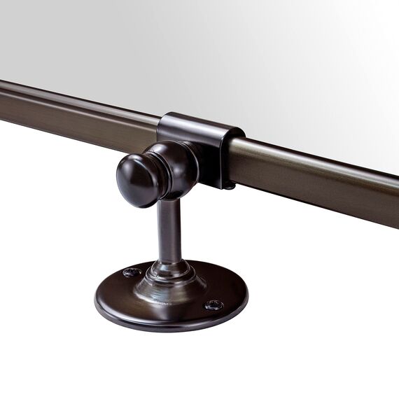 TEHOME 50,8 x 61 cm, Ölgerubbt Bronze, Pivot, Badezimmer Vanity Spiegel, 61 x 50,8 cm, Metallrahmen, Dunkel Bronze, Rechteck, Schwenkbar, Abgeschrägt, Vanity Spiegel für Wand