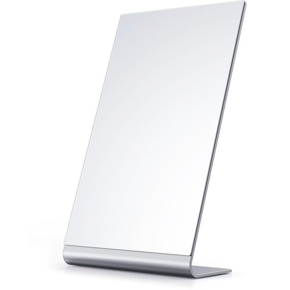 NEZZOE Moderner Make-up-Spiegel, 30,5 cm lang, Aluminium-Schreibtischspiegel, Körperspiegel für Schlafzimmer, Badezimmer, Büro, Wohnheim