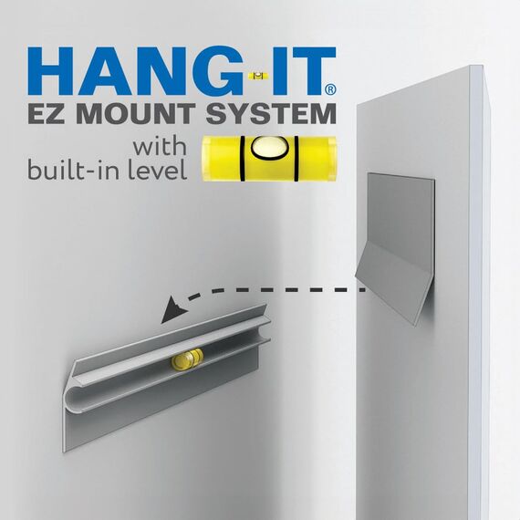 Gatco 1803 Spiegel, rechteckig, Rahmenlos, normal, bündig montiert, transparent