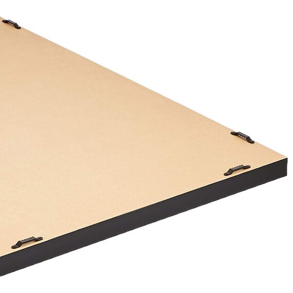 Amazon Basics Rechteckiger Wandspiegel, 50,8 x 71,1 cm, spitzer Rand, Schwarz