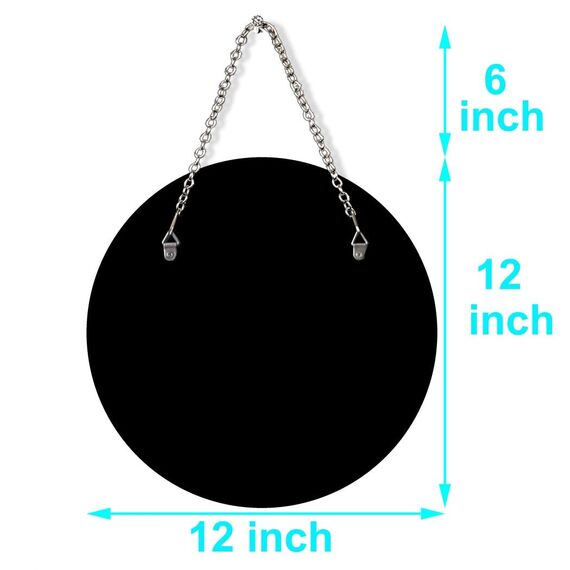 QMDECOR Crush Diamond Wandspiegel mit Eisenkette, 30,5 cm, rund, silberfarben, glitzernd, dekorativer Spiegel