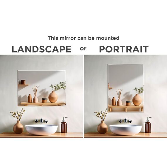 Gatco Flush Mount Oval rahmenlose Spiegel, 1802