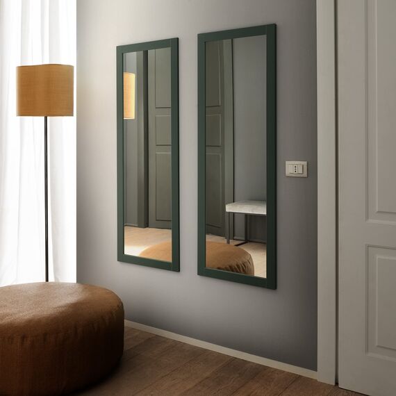 ARHome Wandspiegel, Smart, 140 x 50 cm, Grün, Spiegel, Made in Italy