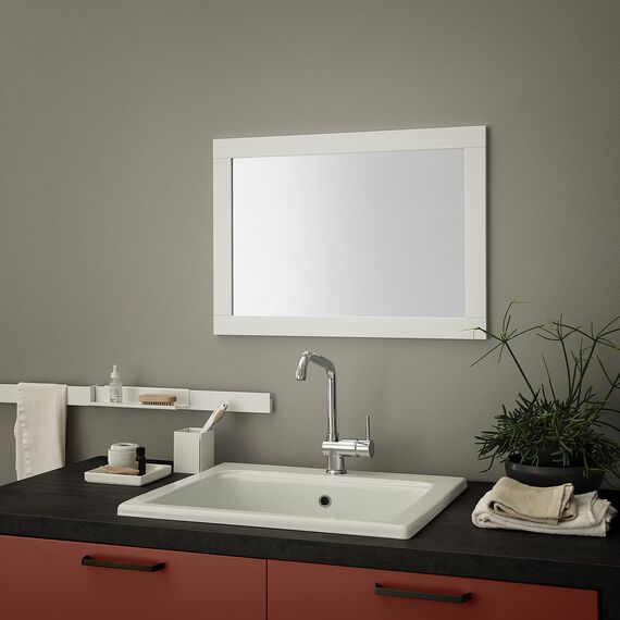 ARHome Wandspiegel, Smart, 70 x 50 cm, Weiß, Spiegel, Made in Italy