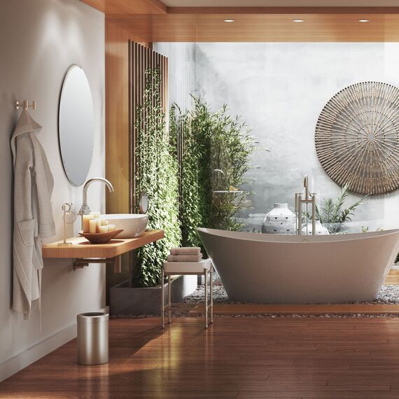 Gatco 1801 Spiegel, bündig, oval, Rahmenlos, groß, transparent