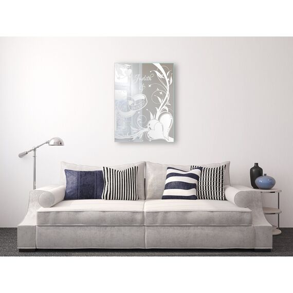 NiTec Olbernhau Motivspiegel Ehe 1 ★ Geschenk zur Hochzeit ★ Wedding ★ personalisiert (45x60cm)