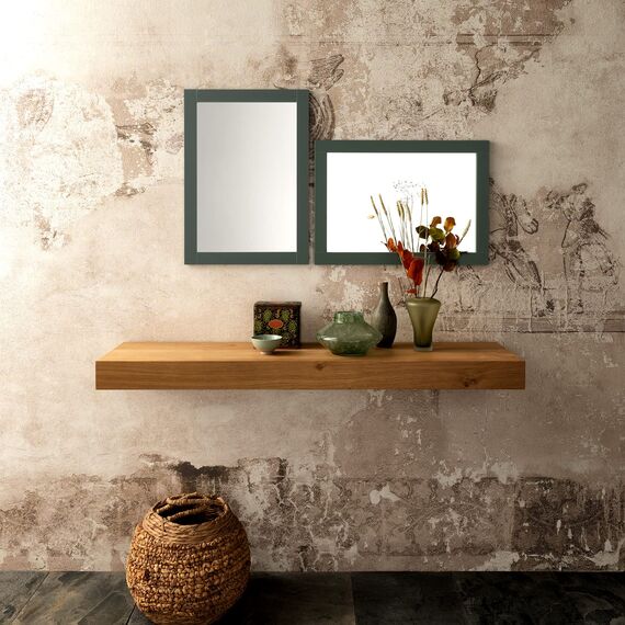 ARHome Wandspiegel, Smart, 70 x 50 cm, Grün, Spiegel, Made in Italy