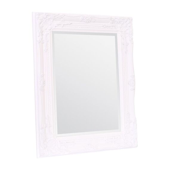 Select Spiegel Rhone Spiegel - French Vintage, Rokoko Barock Stil - 42 cm x 53 cm (Weiß)