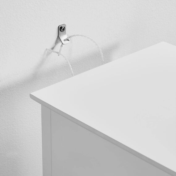 Yaheetech 2er Set Nachttisch Nachtschrank Nachtkommode mit Schublade und Ablage Schlichter Beistelltisch Sofatisch für Wohnzimmer und Schlafzimmer, Weiß