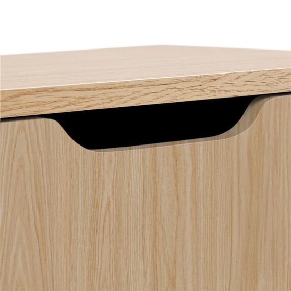 Yaheetech 2er Set Nachttisch Beistelltisch Nachtkommode mit Schublade Holzbeine Sofatisch Nachtschrank Boxspringbett Nachtkommode für Schlafzimmer/Wohnzimmer, Hellbraun