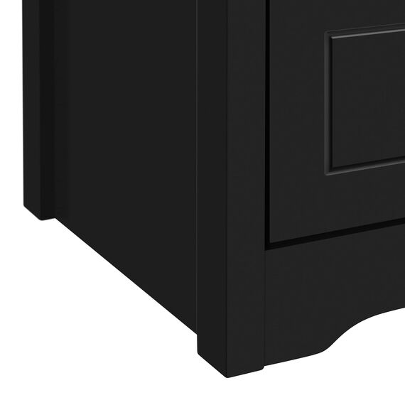 Yaheetech 2er Set Nachtschrank Nachttische mit 2 Schubladen und 1 Ablagefach Modern Schuladenschrank aus Holz Boxspringbett Nachtkommode für Schlafzimmer/Wohnzimmer, 40 x 35 x 60 cm