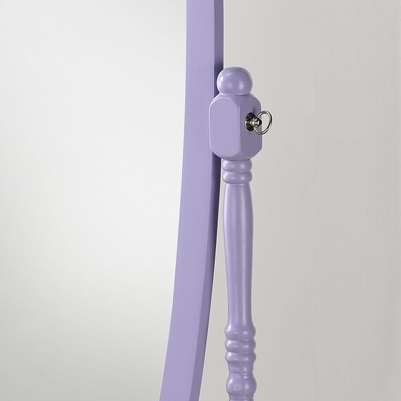 Roundhill Furniture Traditioneller Queen Anna Stil Holzbodenspiegel Lila