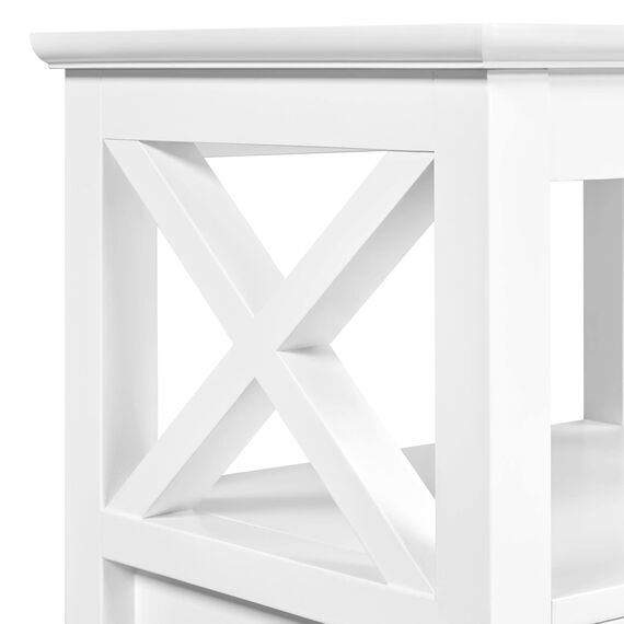 Yaheetech Nachttisch Nachtschrank mit 2 Schubladen Moderne Nachtkommode Boxspringbett Beistelltisch Ablagetisch für Schlafzimmer Wohnzimmer, 40x30x60 cm