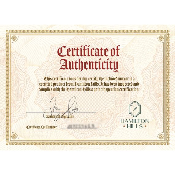 Hamilton Hills Schwenkbarer Wandspiegel mit gebürsteten Chromhalterungen, rahmenloser Badezimmerspiegel, verstellbarer und neigbarer Kosmetikspiegel, moderner Bauernhaus-Wandspiegel