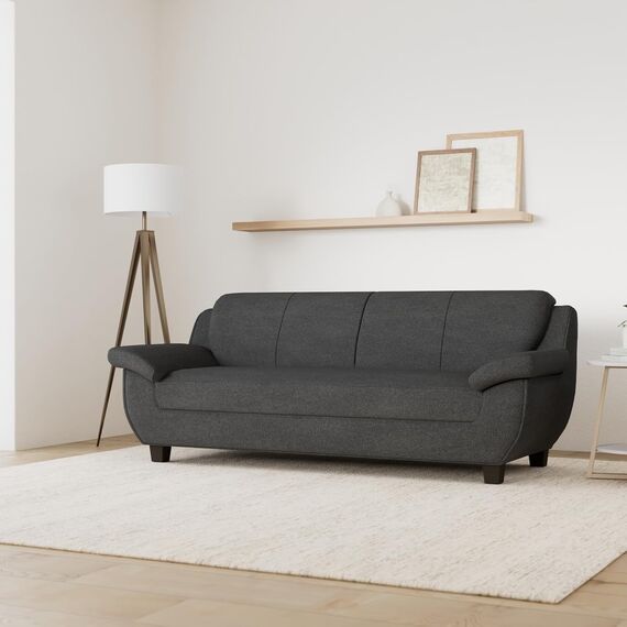 DOMO. collection Panama 3 Sitzer, Sofa, 3er Couch, Garnitur, 3-2-1, anthrazit, 207 cm