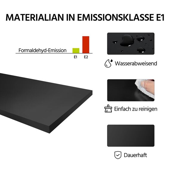 Yaheetech Nachttisch, Nachtkommode, Beistelltisch mit Schubladen und Ablage, Nachtschrank, Schlafzimmer, Wohnzimmer, einfacher Aufbau, Holz, Nordisch-Design, Schwarz