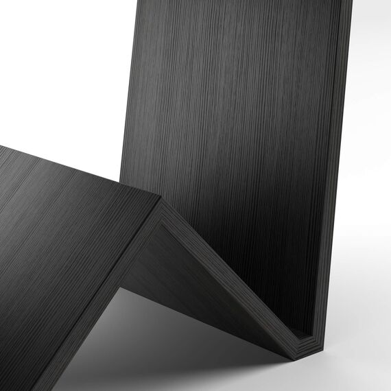 MOBILI FIVER, Emma Couchtisch, Esche, Schwarz, Made In Italy