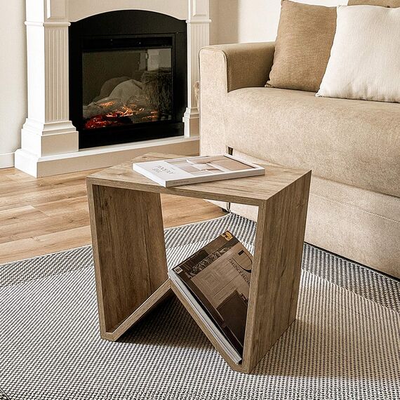 MOBILI FIVER, Emma Couchtisch, Eiche, Made In Italy